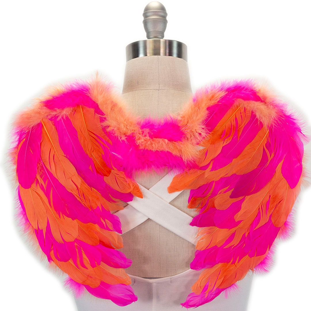 Pink Flamingo Costume Wings - Feather Wings