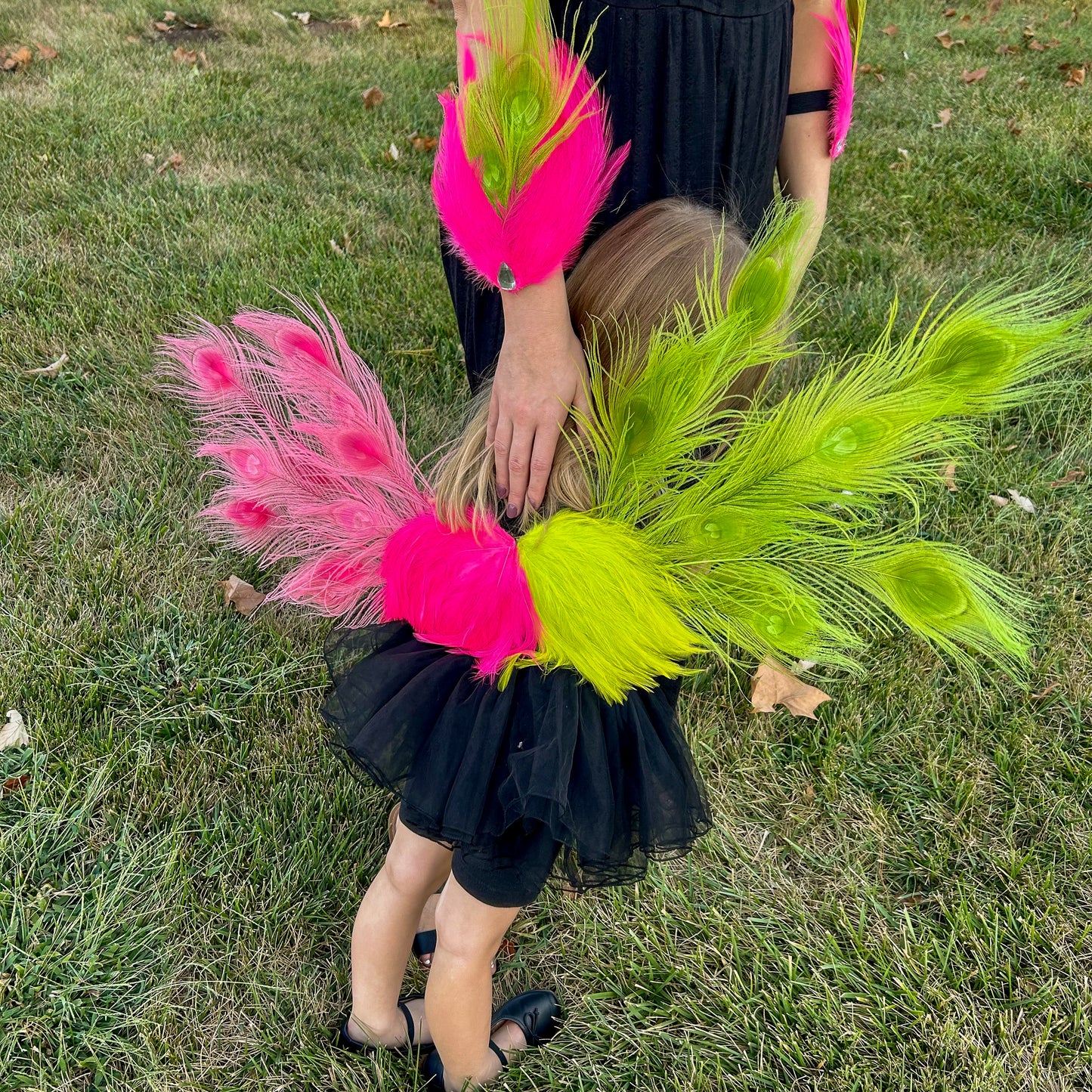 Wicked Peacock Fairy Wings & Cuffs