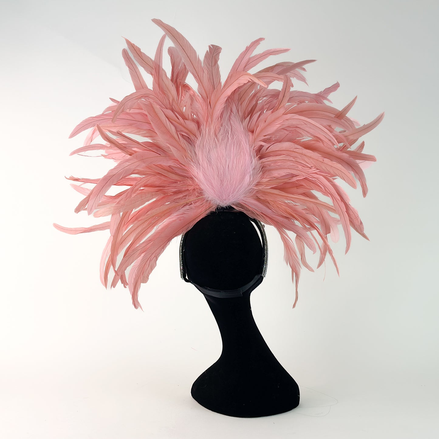 Zizi Candy Pink Showgirl Feather Headpiece