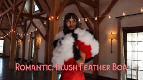 Marilyn Marabou Boa -  4 - 6 inch - Tango Red