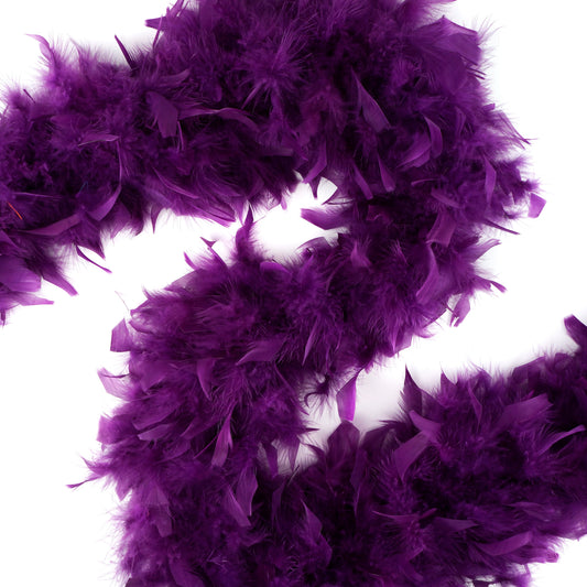 Chandelle Feather Boa - Heavyweight  - Purple