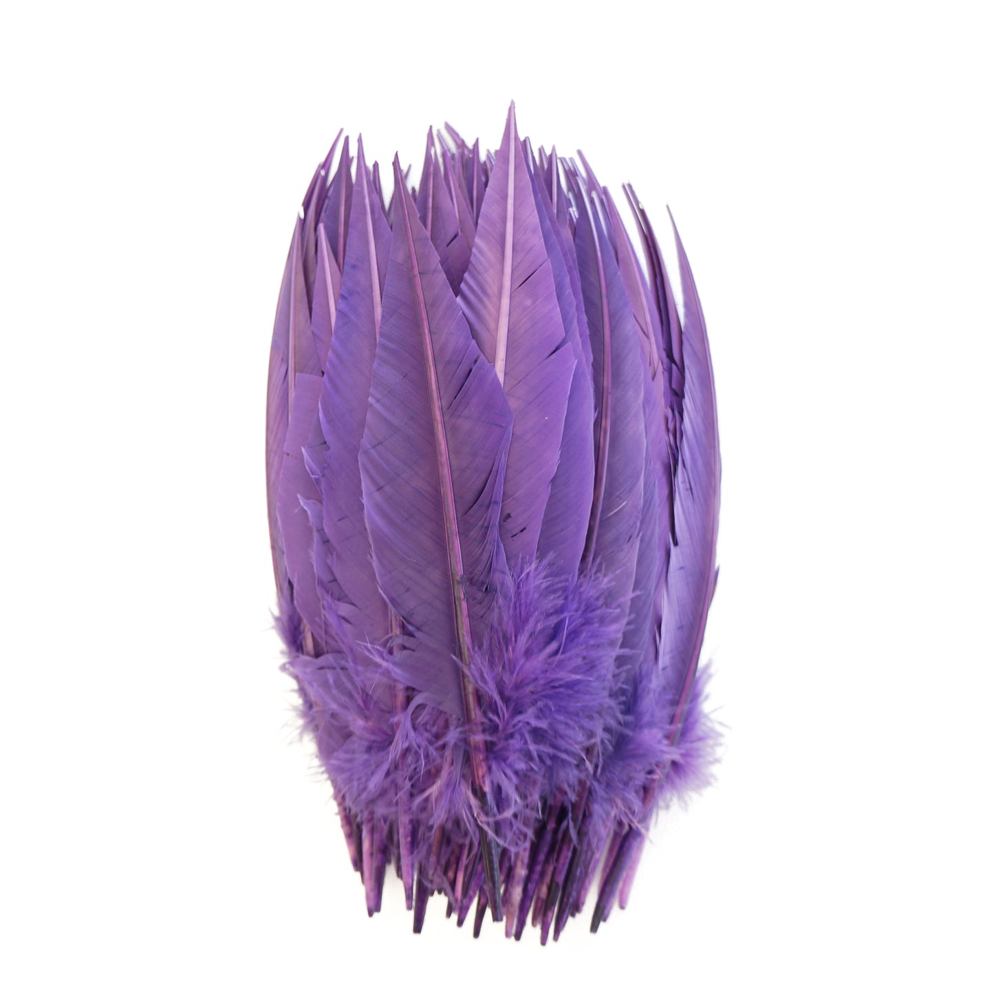 Lavender Dagger Turkey Quill Feathers 9-12"