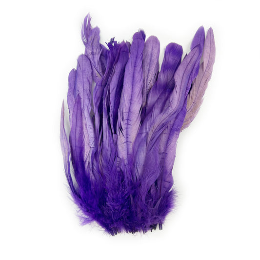 ROOSTER COQUE TAIL FEATHERS BLEACH DYED 7-10” - 25 PC/PKG - Regal
