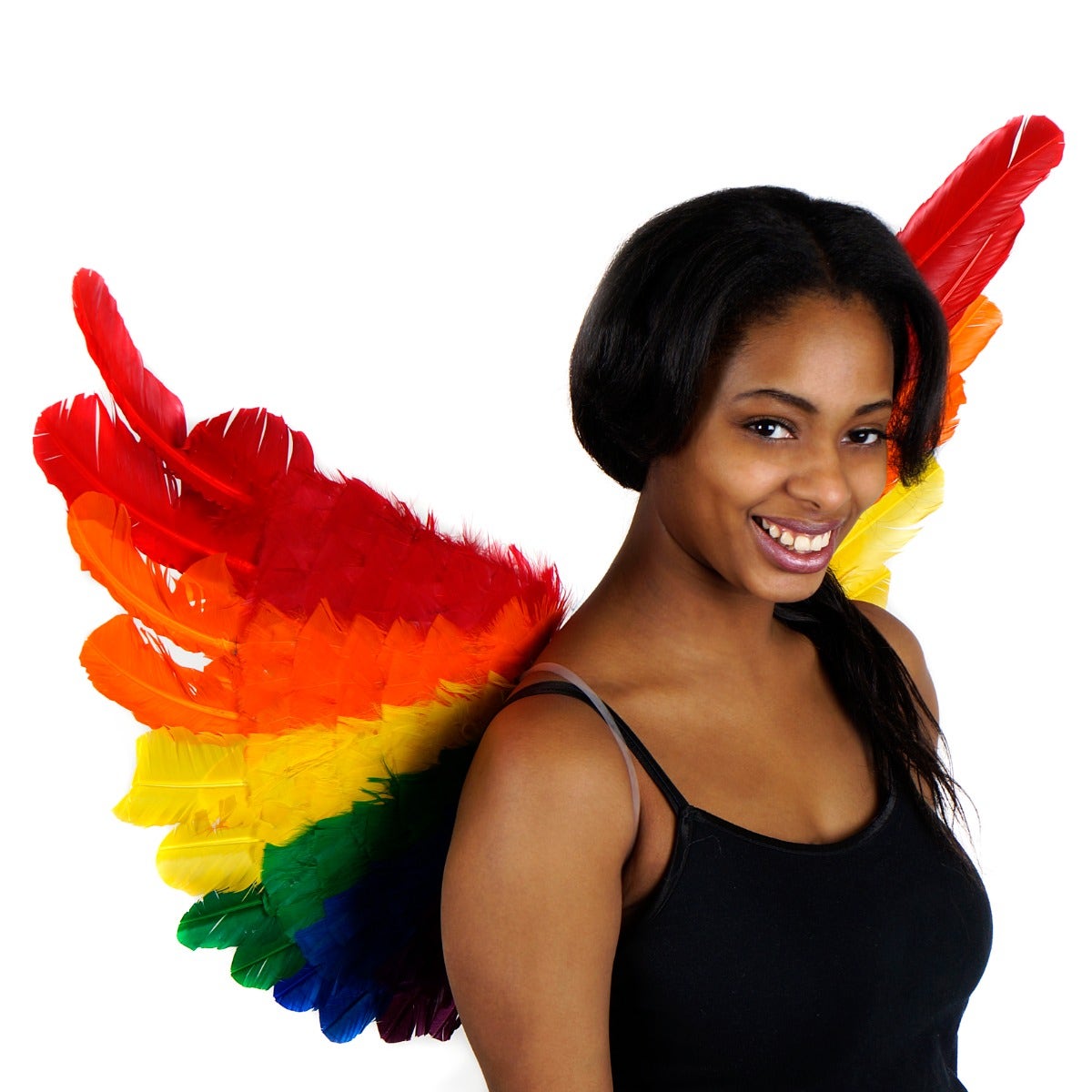 Rainbow Feather Wings - Feathers