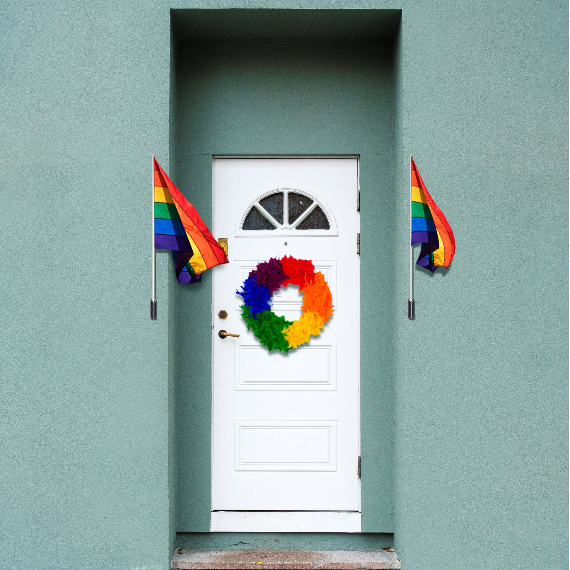 Rainbow Pride Wreath - Chandelle Wreath