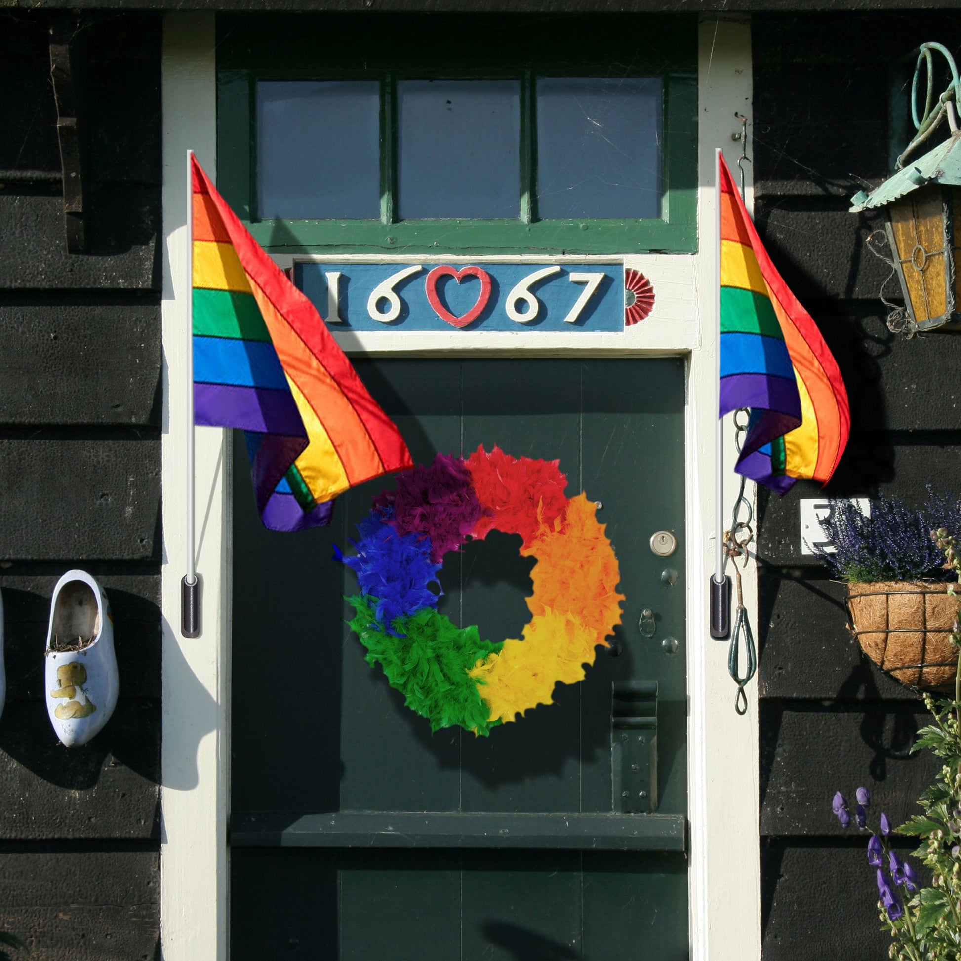 Rainbow Pride Wreath - Chandelle Wreath