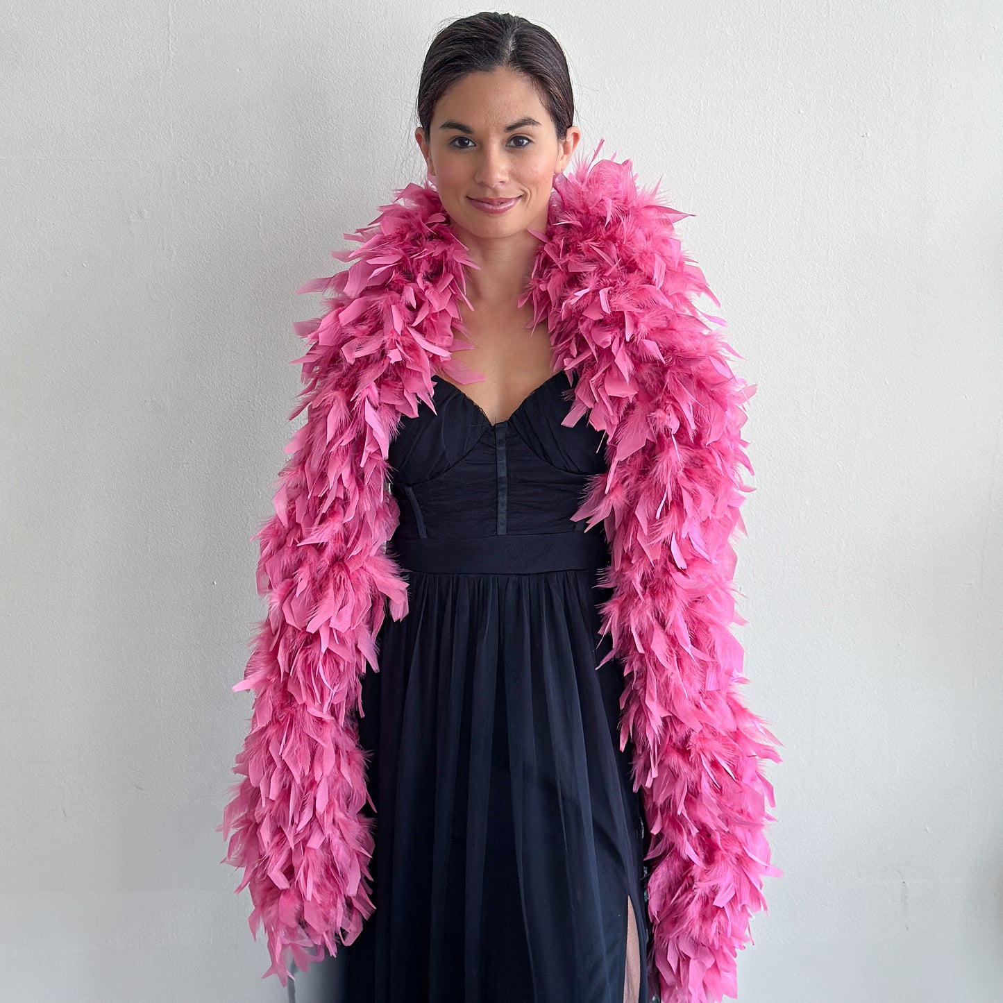 Chandelle Feather Boa - Heavyweight  - Raspberry Sorbet