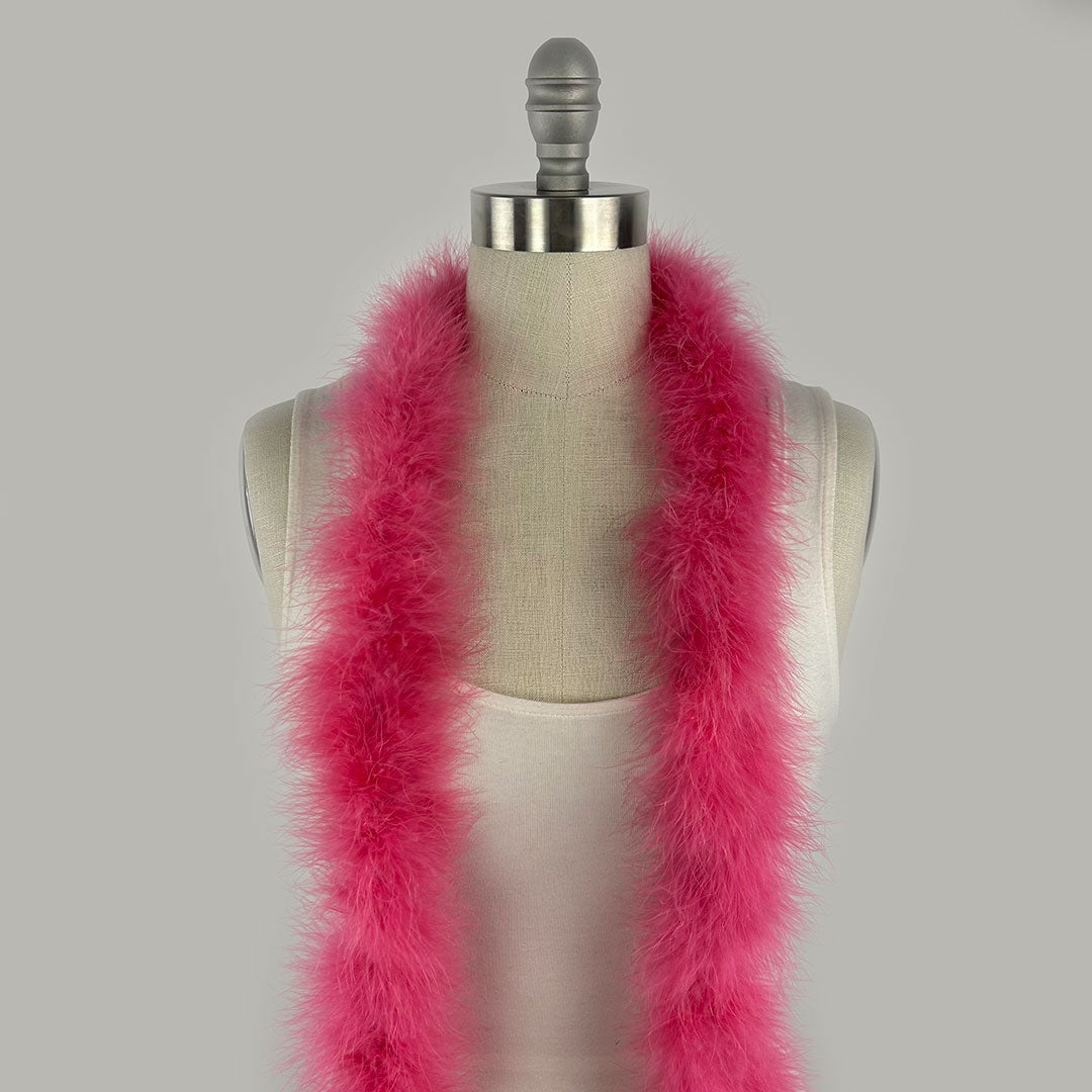 Full Marabou Feather Boa - Raspberry Sorbet