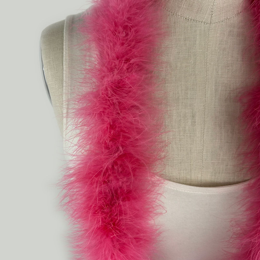 Full Marabou Feather Boa - Raspberry Sorbet