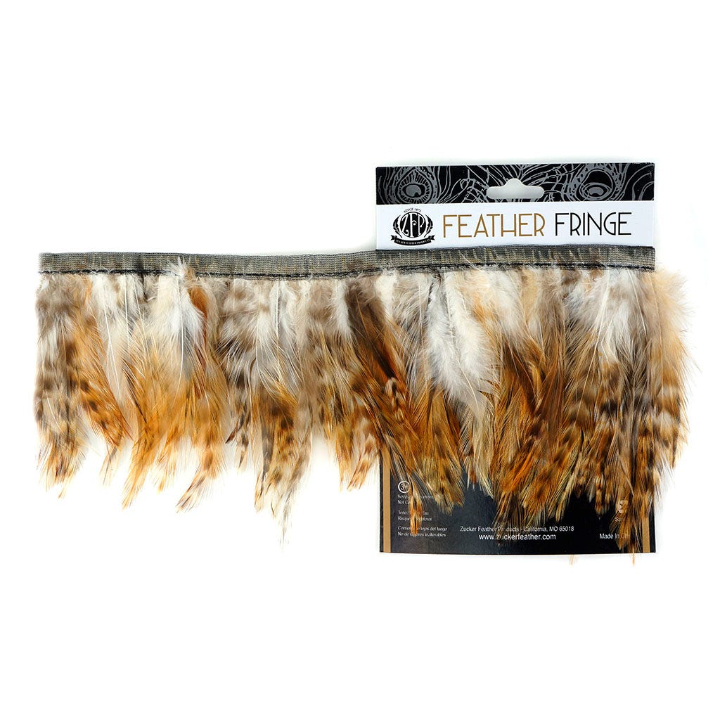 Red Chinchilla Hackle Fringe - 4 - 5’’ - Feathers