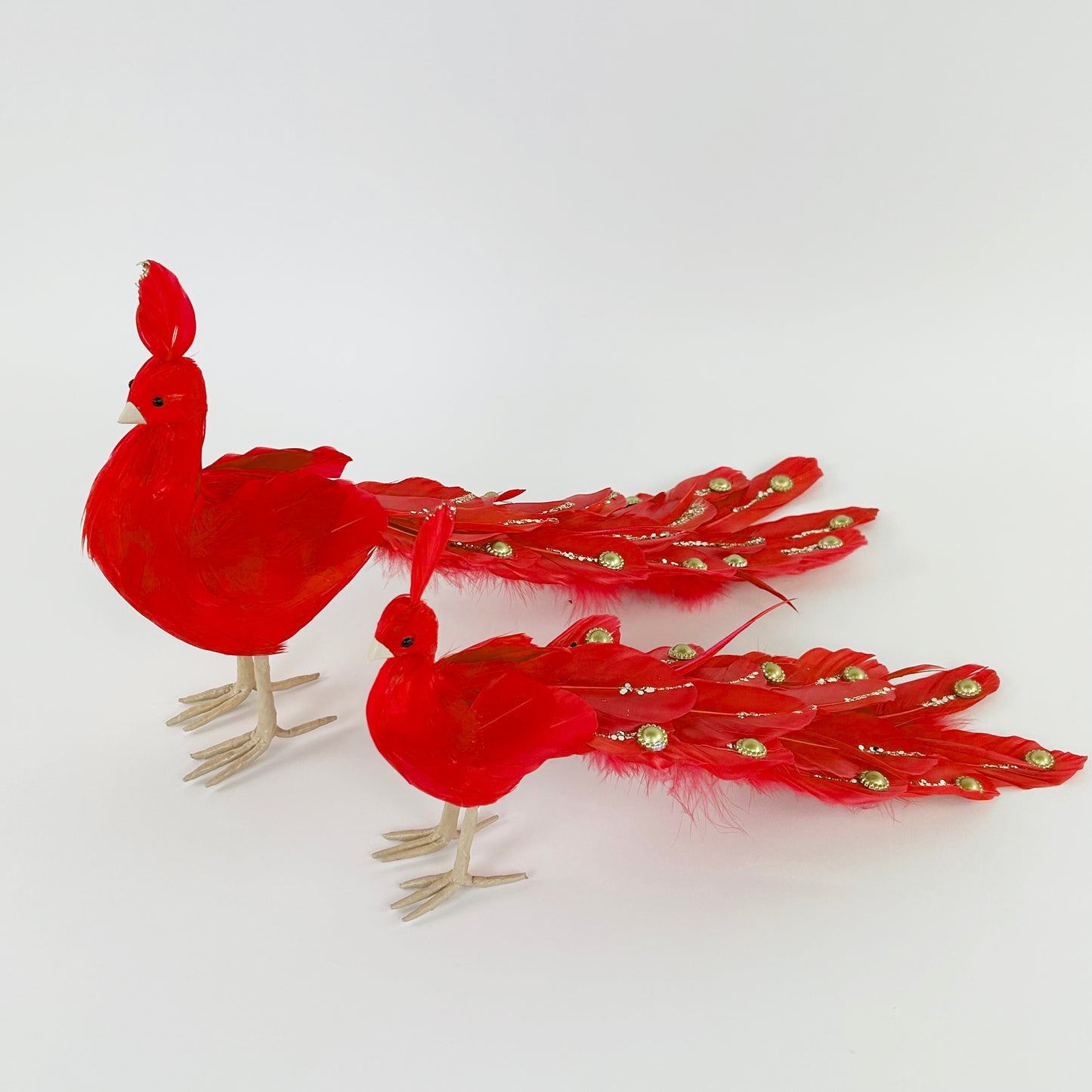 Red Peacock Ornament