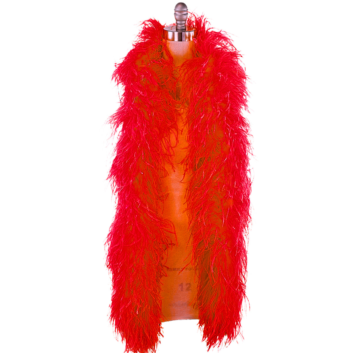 Red 6 Ply Ostrich Feather Boa