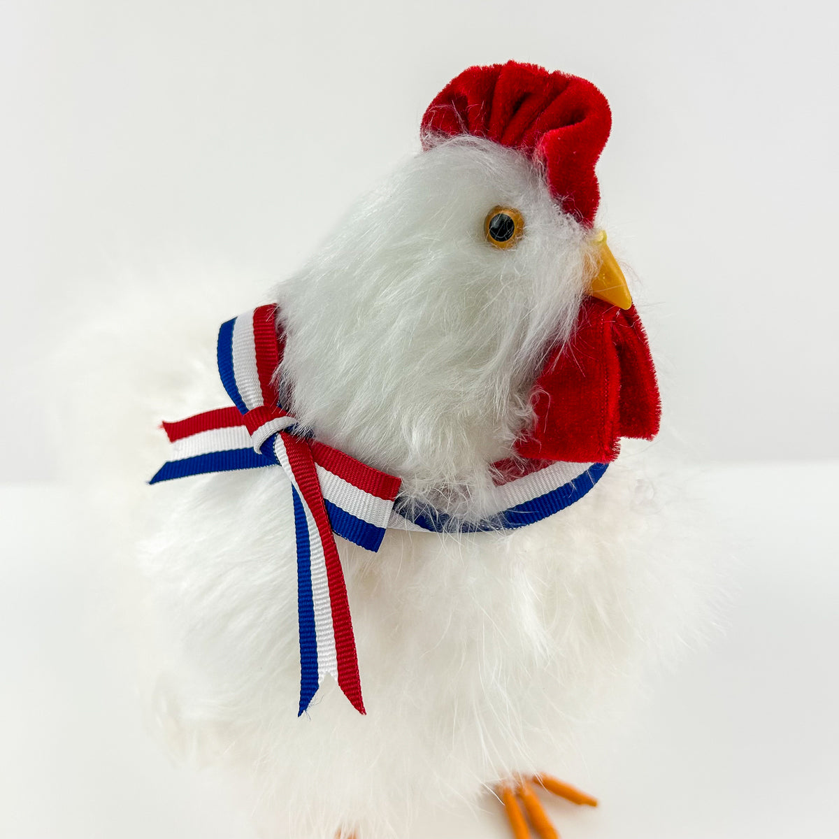 Hen Standing Set 3 pieces 12, 7_5 and 6 inch set --Red/White/Royal