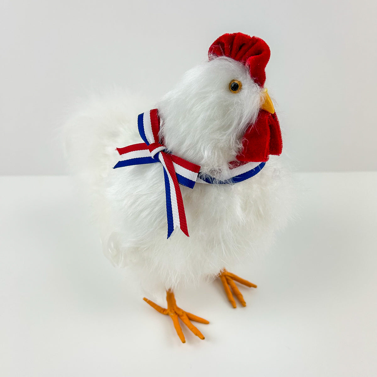 Hen Standing Set 3 pieces 12, 7_5 and 6 inch set --Red/White/Royal