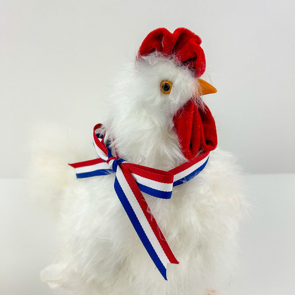 Hen Standing Set 3 pieces 12, 7_5 and 6 inch set --Red/White/Royal