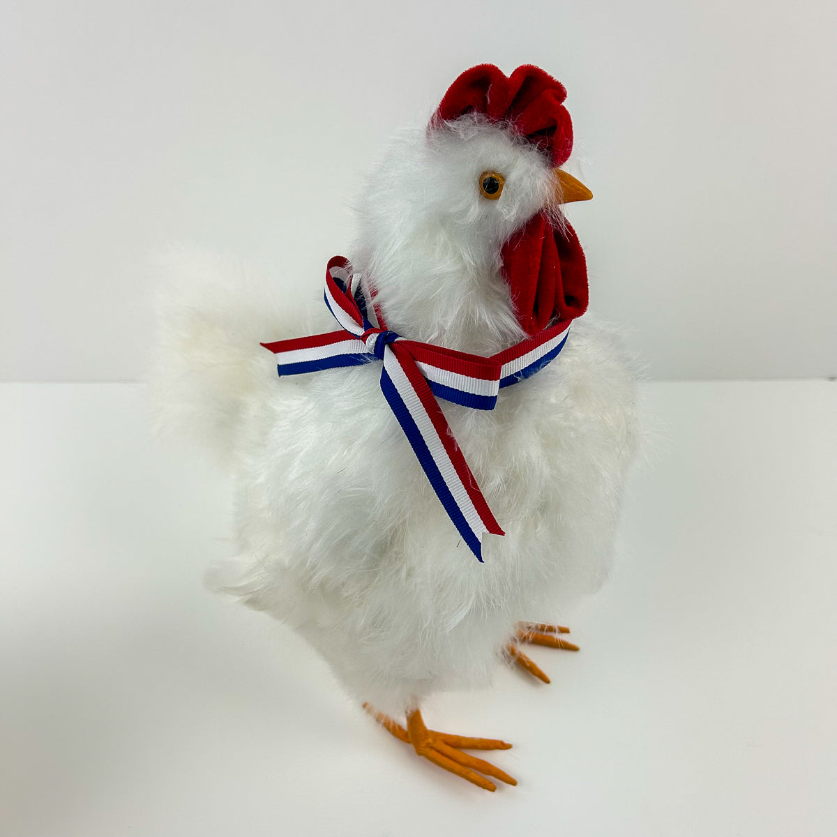 Hen Standing Set 3 pieces 12, 7_5 and 6 inch set --Red/White/Royal