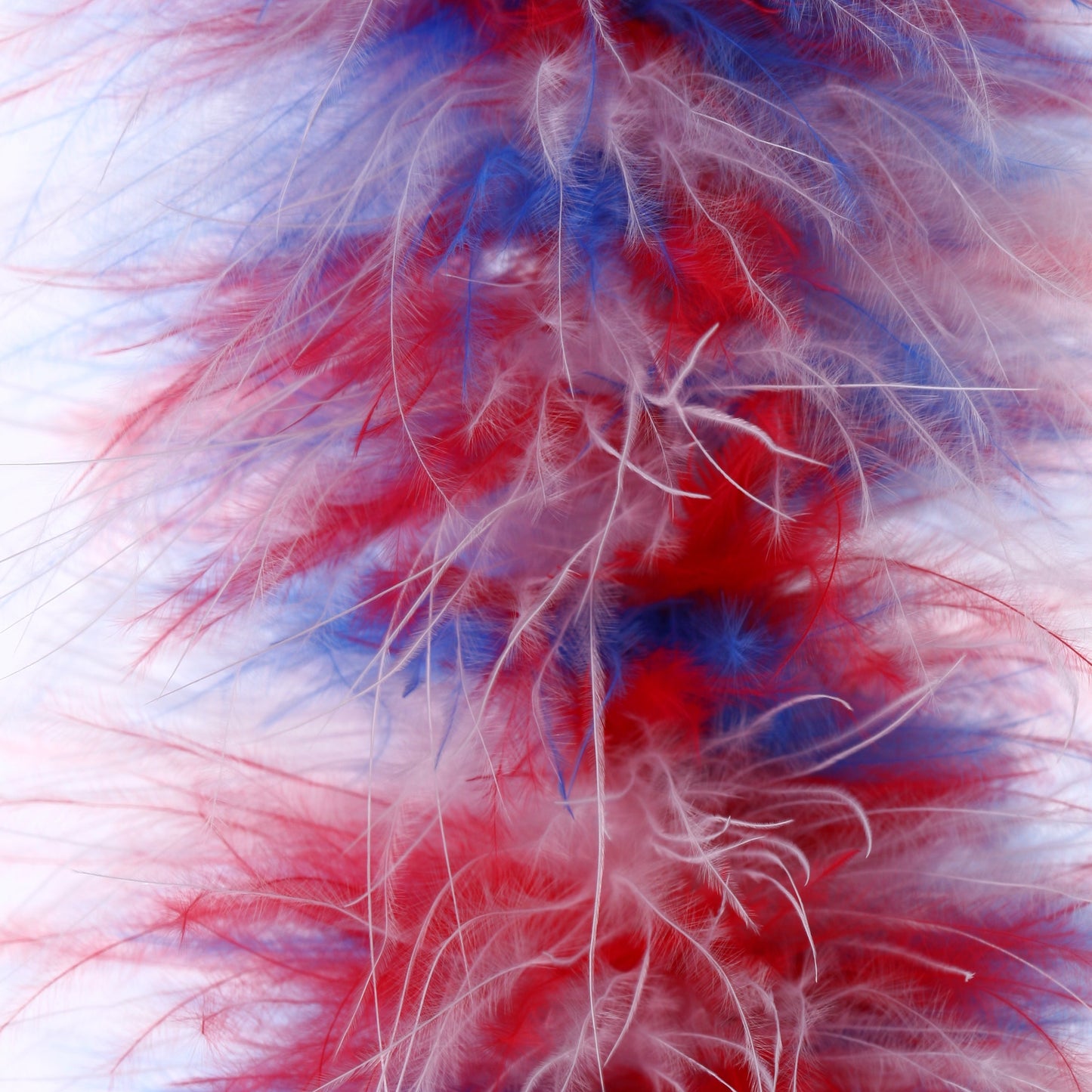 red white and blue marabou feather boa