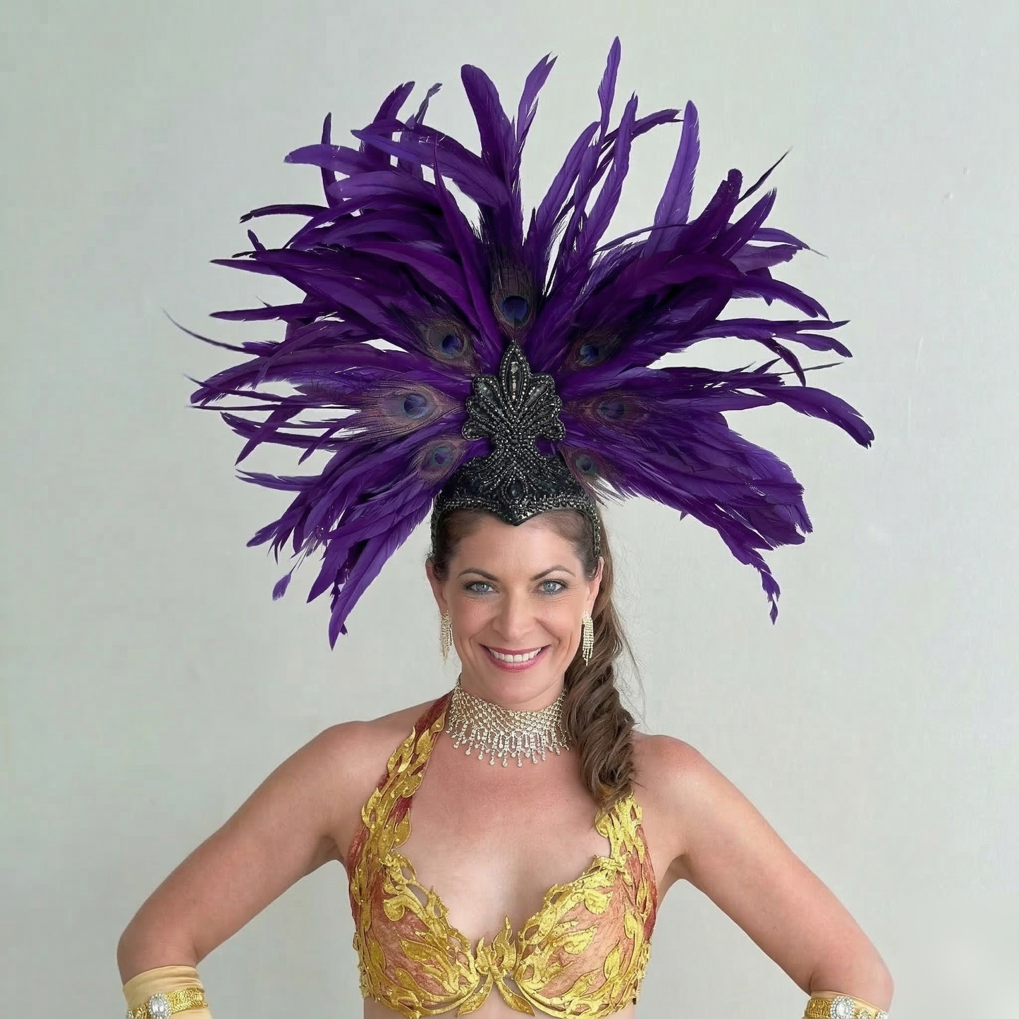 Zizi Regal Showgirl Feather Headpiece