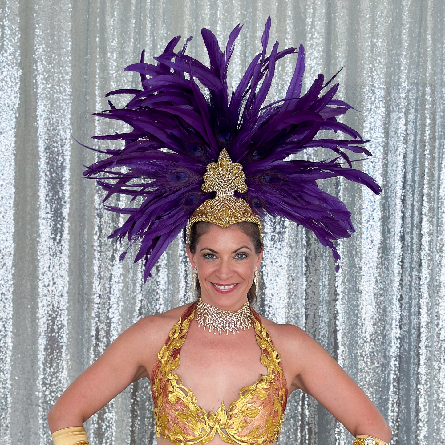 Zizi Regal Showgirl Feather Headpiece