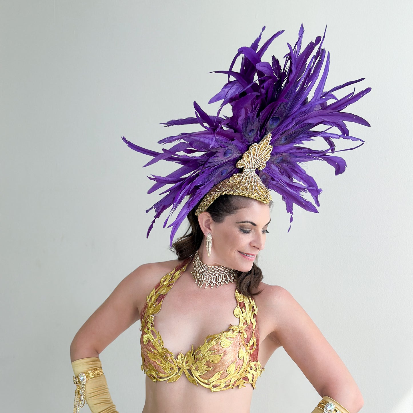 Zizi Regal Showgirl Feather Headpiece