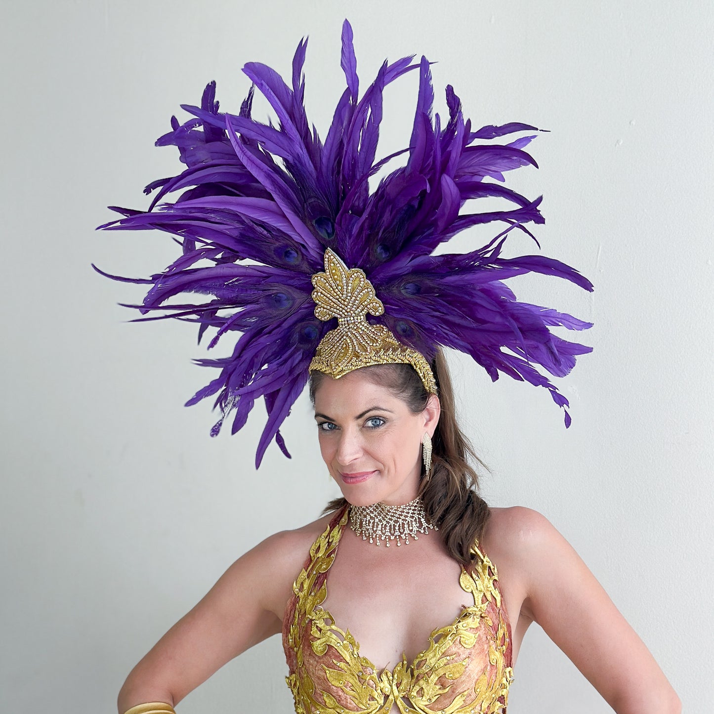 Zizi Regal Showgirl Feather Headpiece