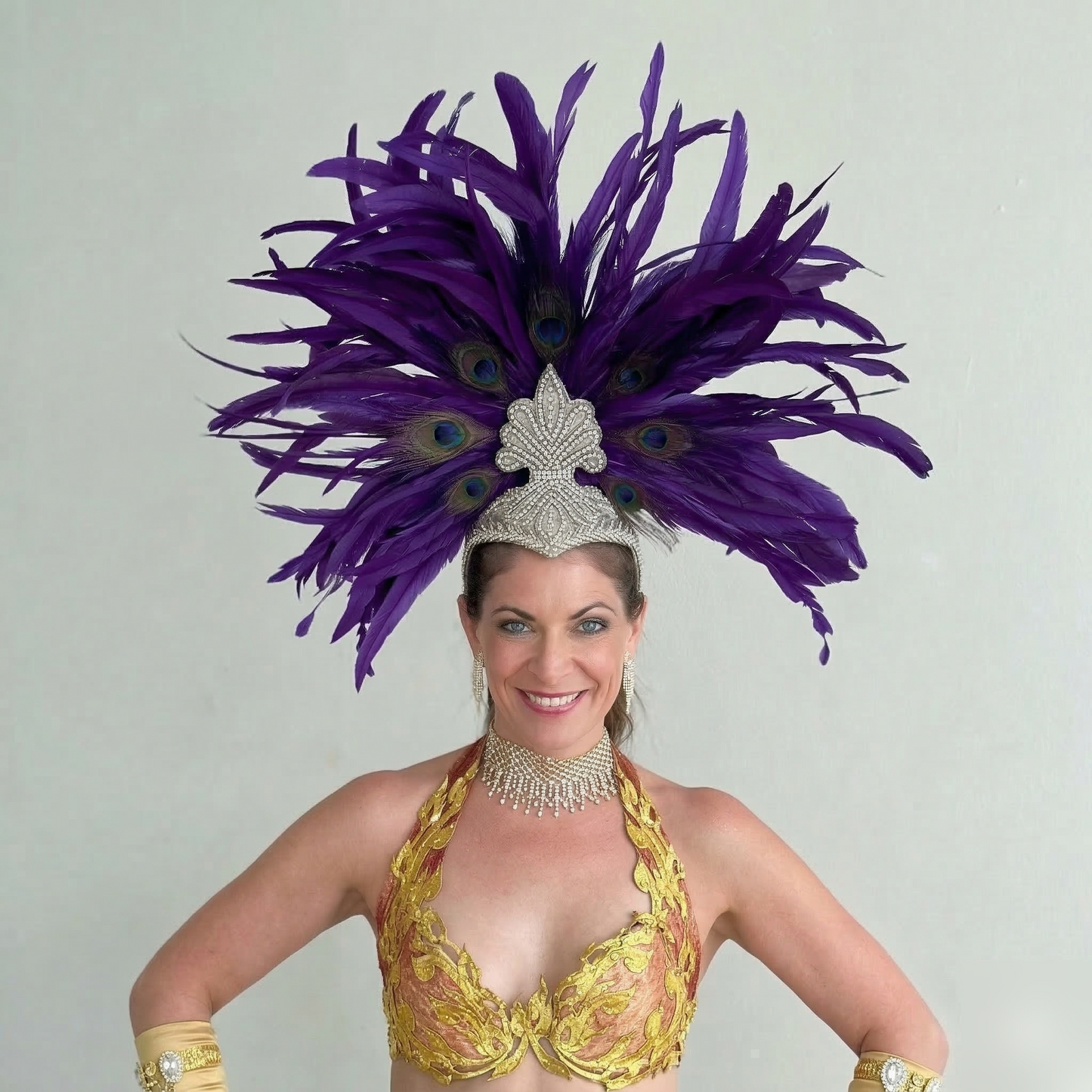 Zizi Regal Showgirl Feather Headpiece