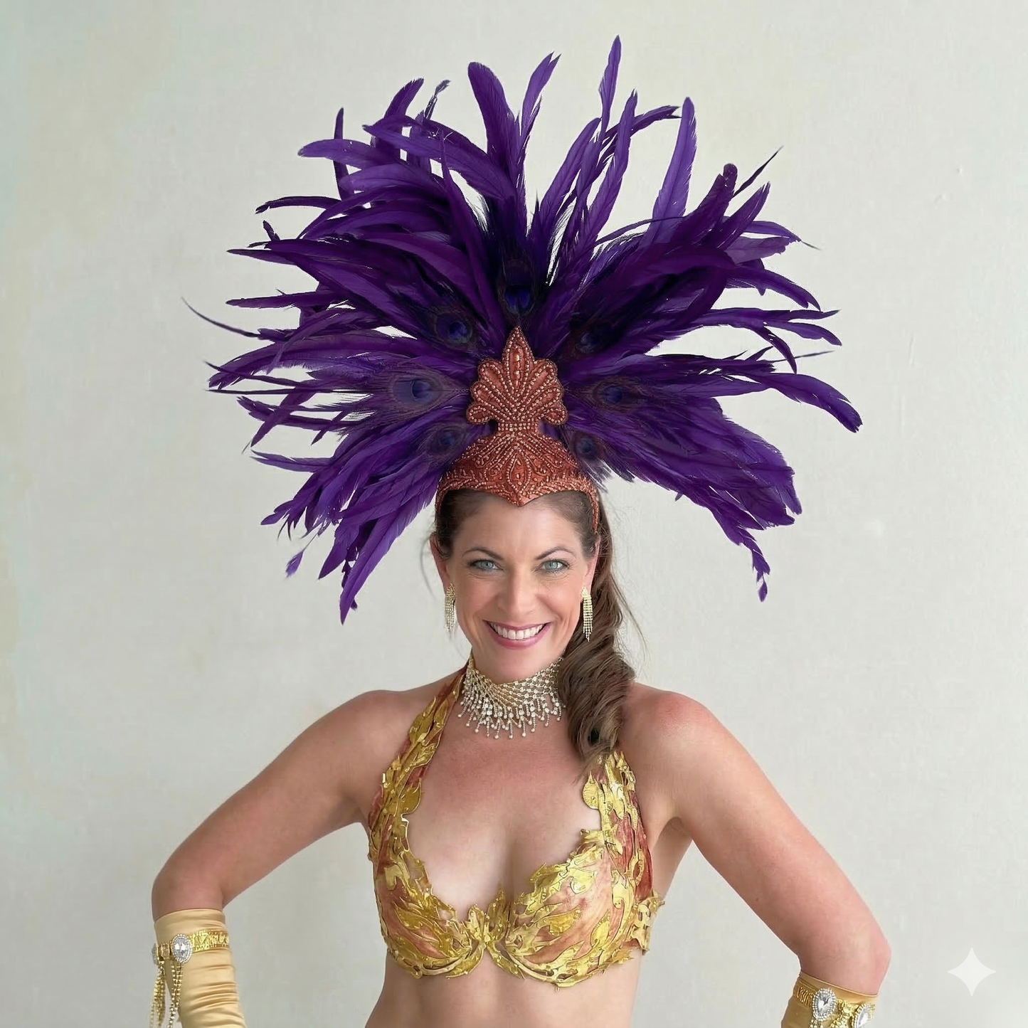 Zizi Regal Showgirl Feather Headpiece