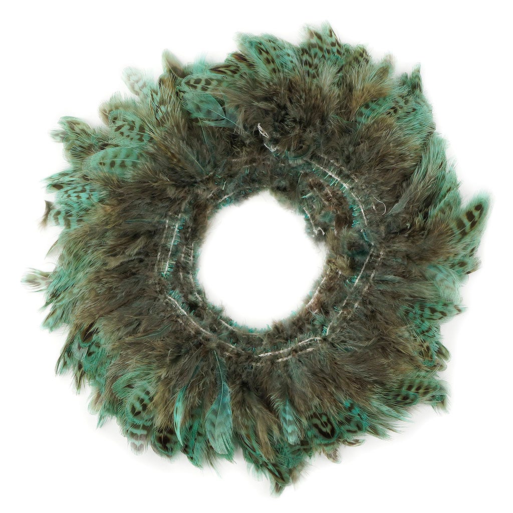 Ringneck Pheasant Plumage 1 YD Light Turquoise - Feathers