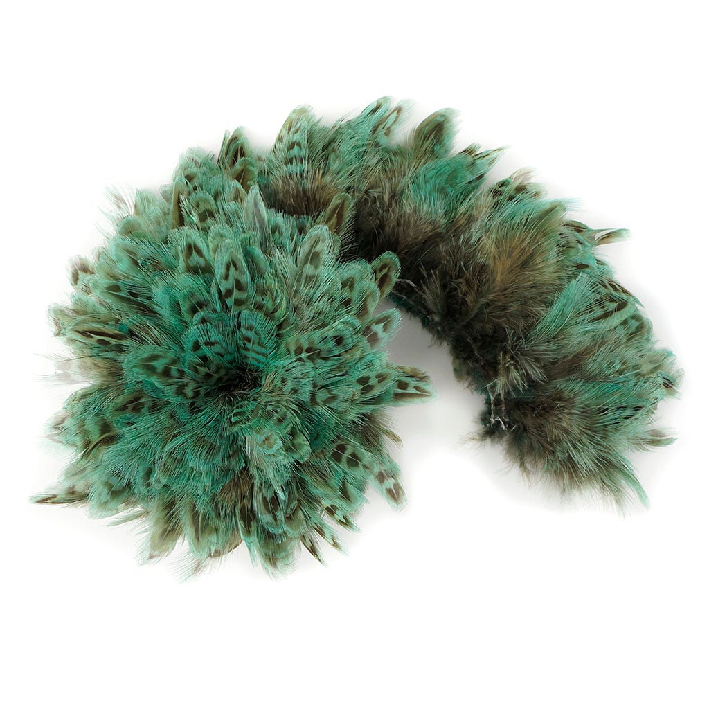 Ringneck Pheasant Plumage 1 YD Light Turquoise - Feathers