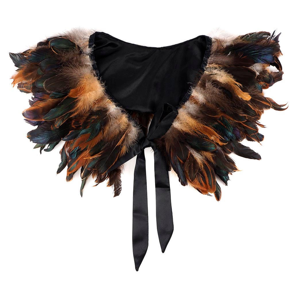 Rooster Coque Feather Cape Natural - Feathers