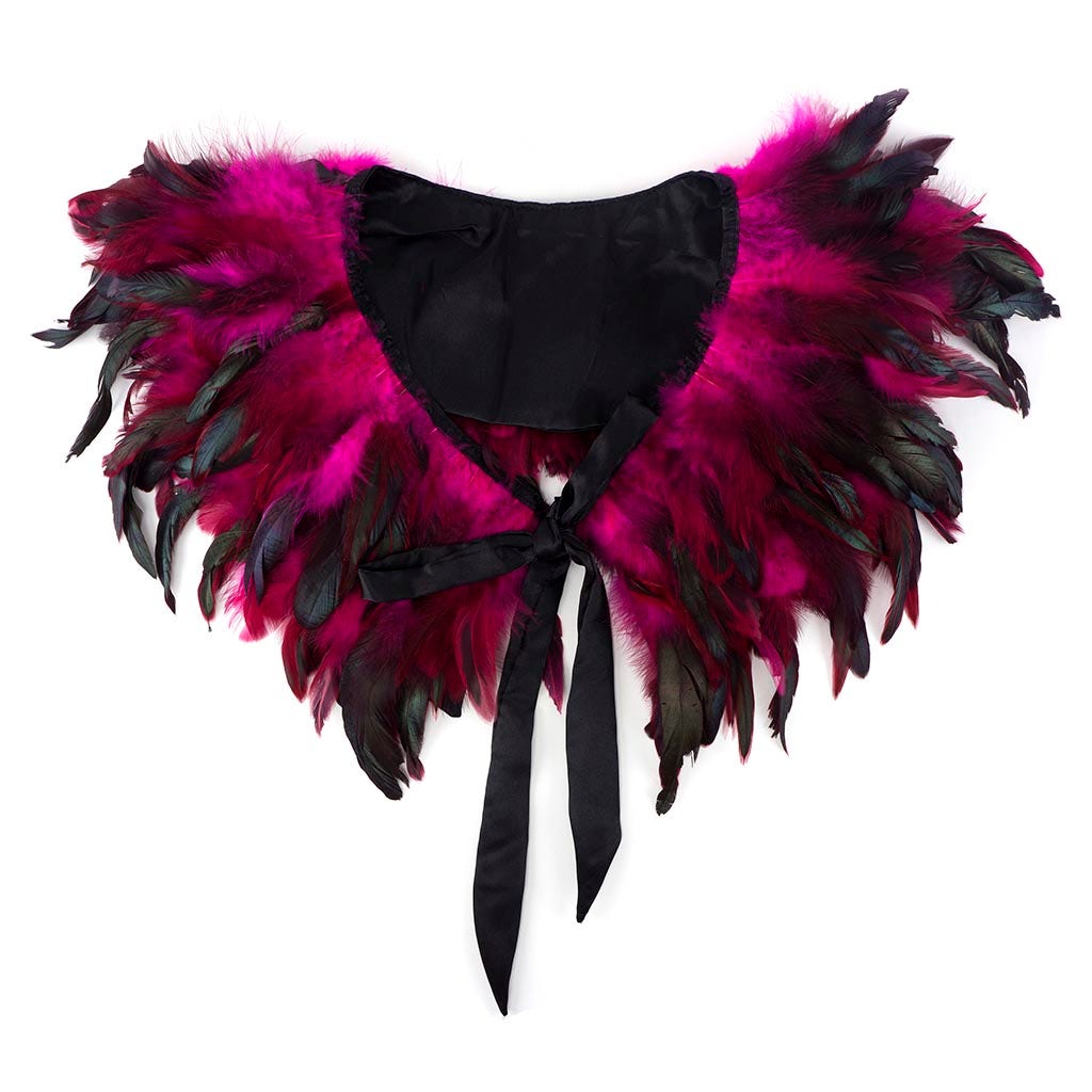 Rooster Coque Feather Cape Shocking Pink - Feathers