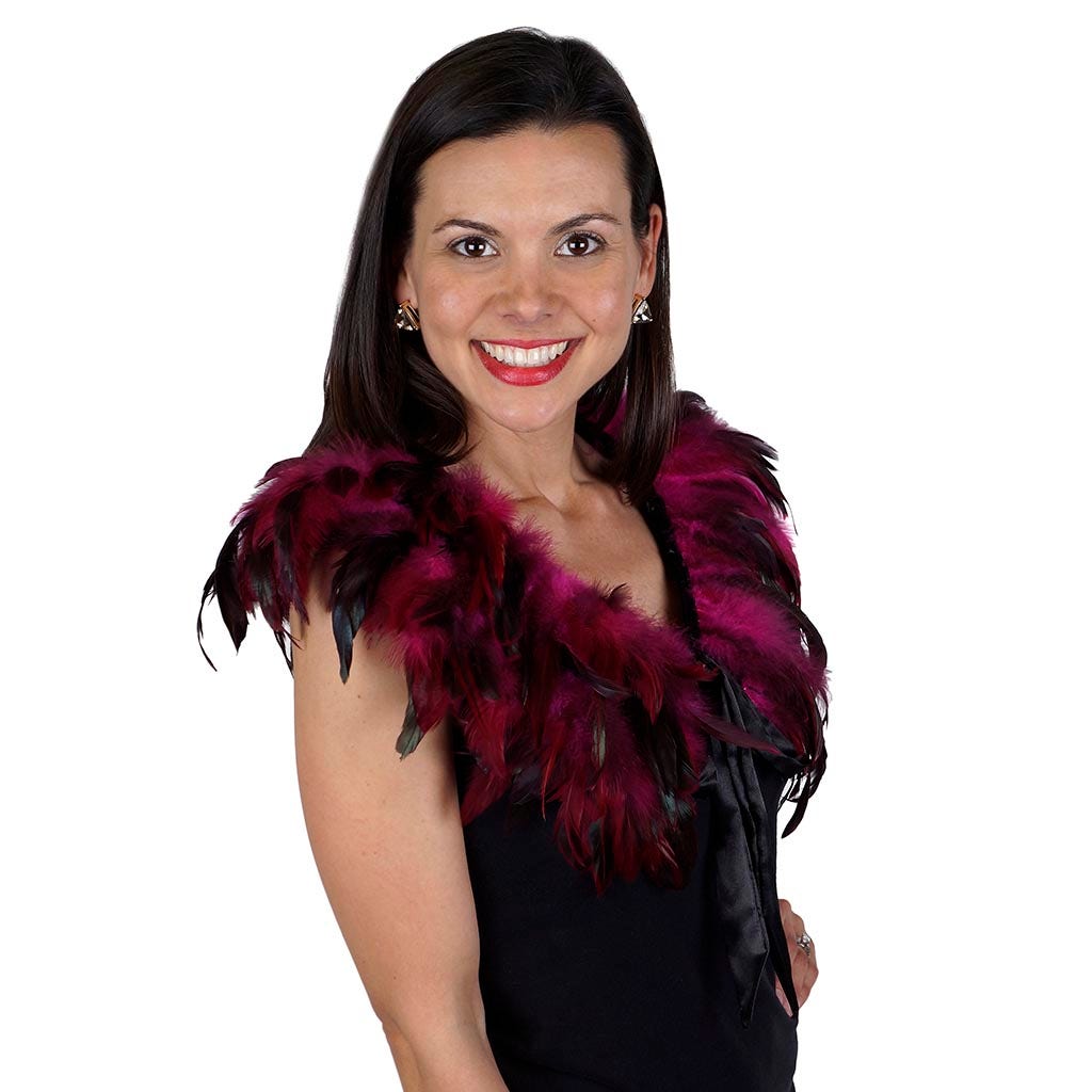 Rooster Coque Feather Cape Shocking Pink - Feathers