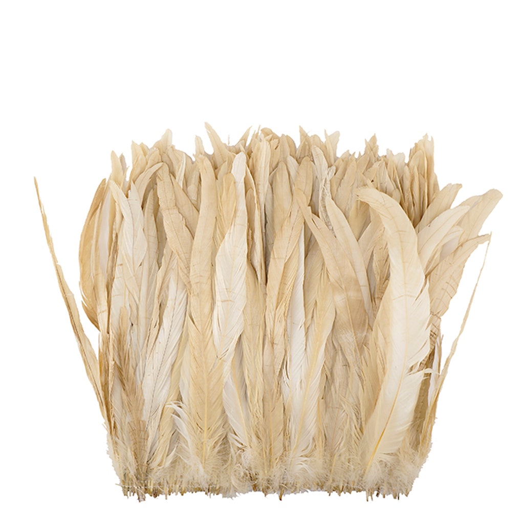 Rooster Coque Tails-Bleach-Dyed - Beige - Feathers