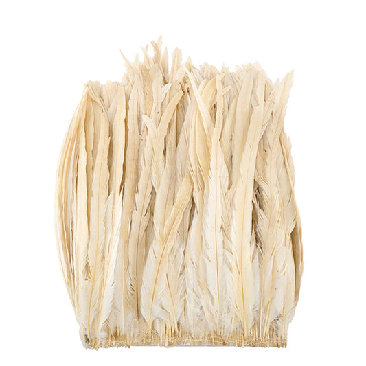 Rooster Coque Tails-Bleach-Dyed - Beige - Feathers