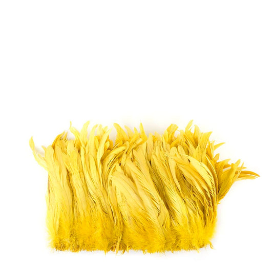 Rooster Coque Tails-Bleach-Dyed Bright Yellow - Feathers