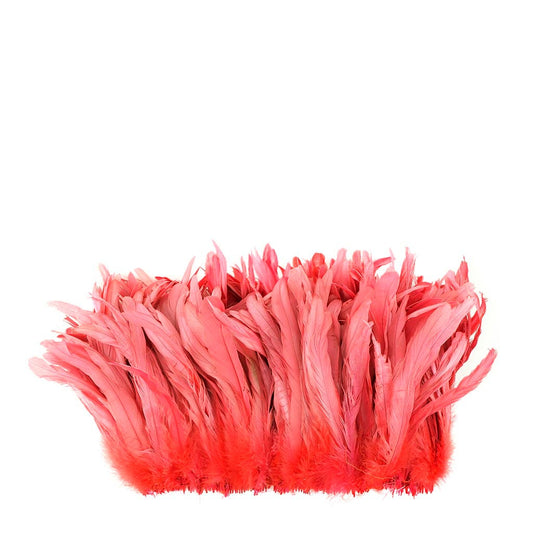 Rooster Coque Tails-Bleach-Dyed Coral - Feathers