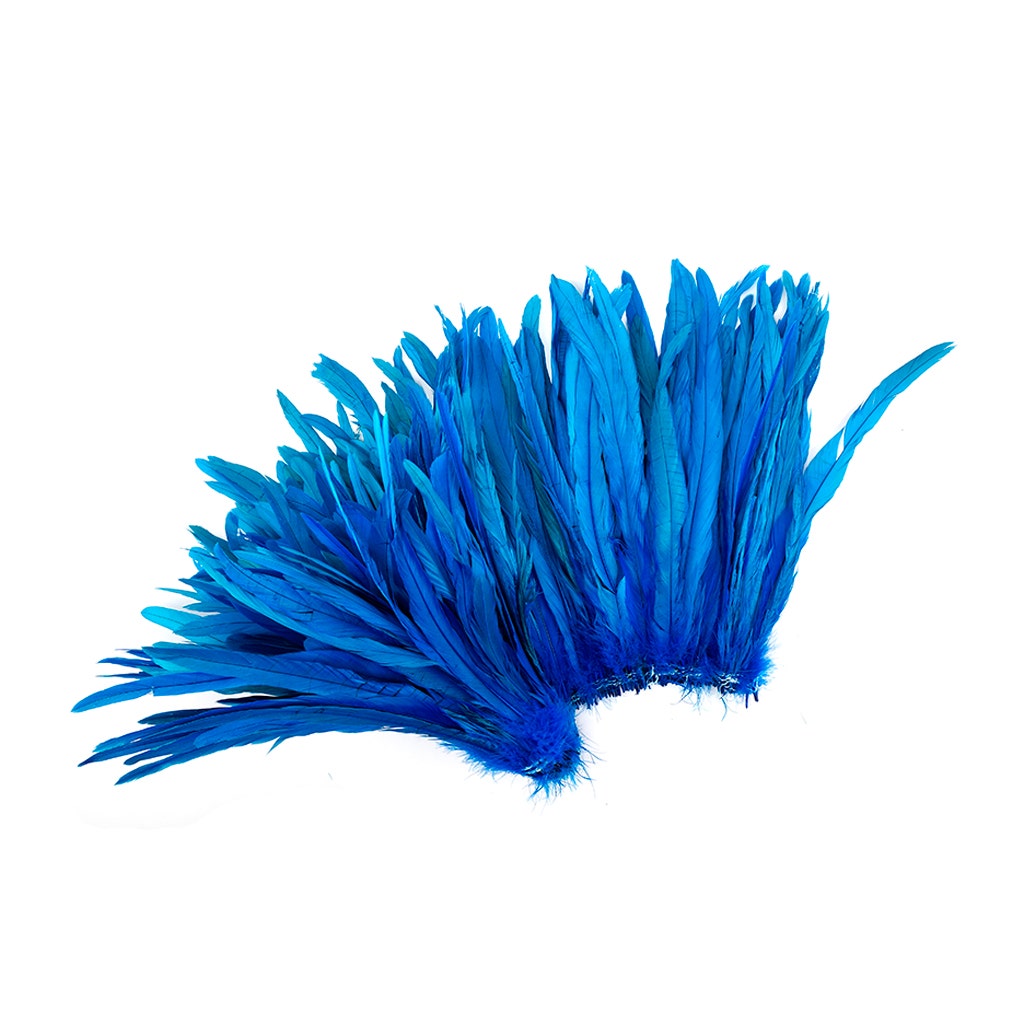 Rooster Coque Tails-Bleach-Dyed - Dark Turquoise - Feathers