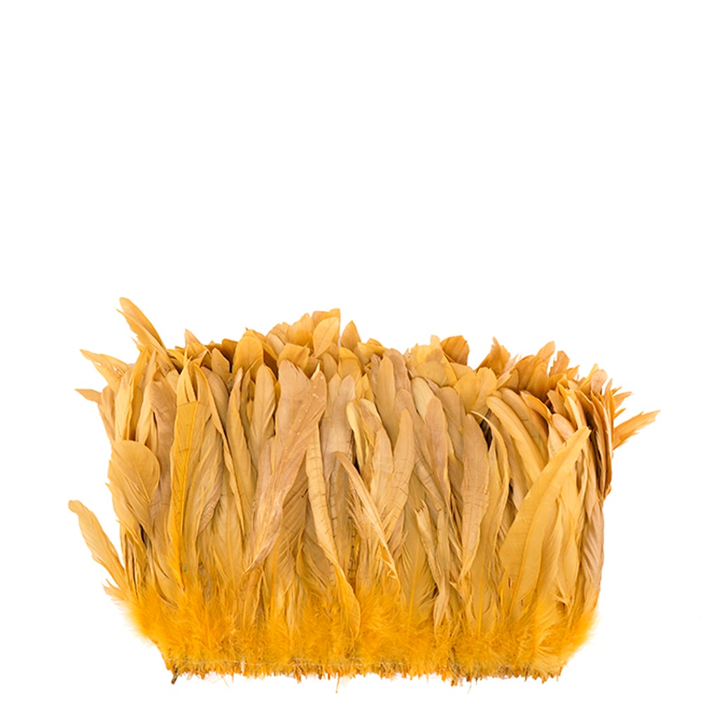 Rooster Coque Tails-Bleach-Dyed - Gold - Feathers