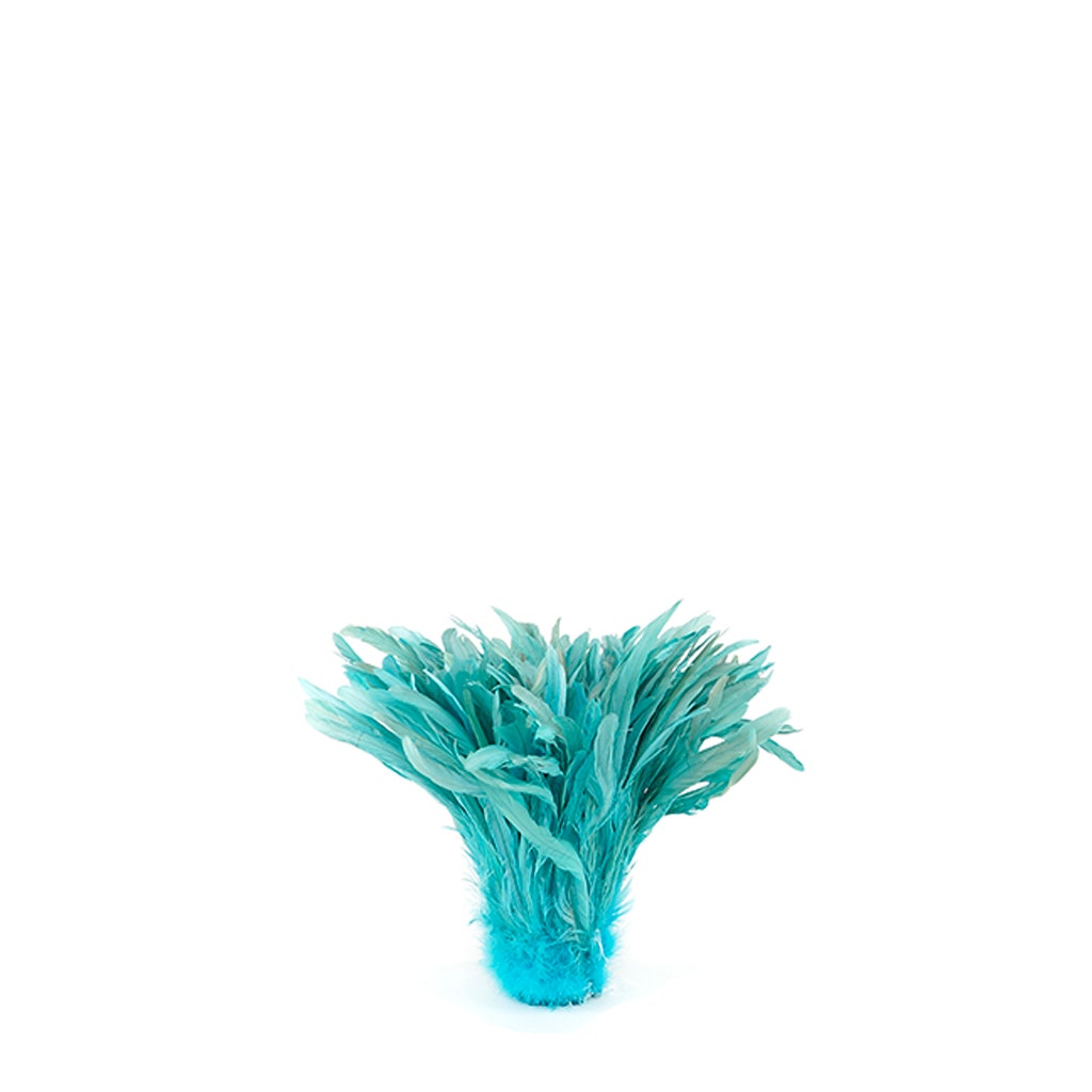 Rooster Coque Tails-Bleach-Dyed - Lt Turquoise - Feathers