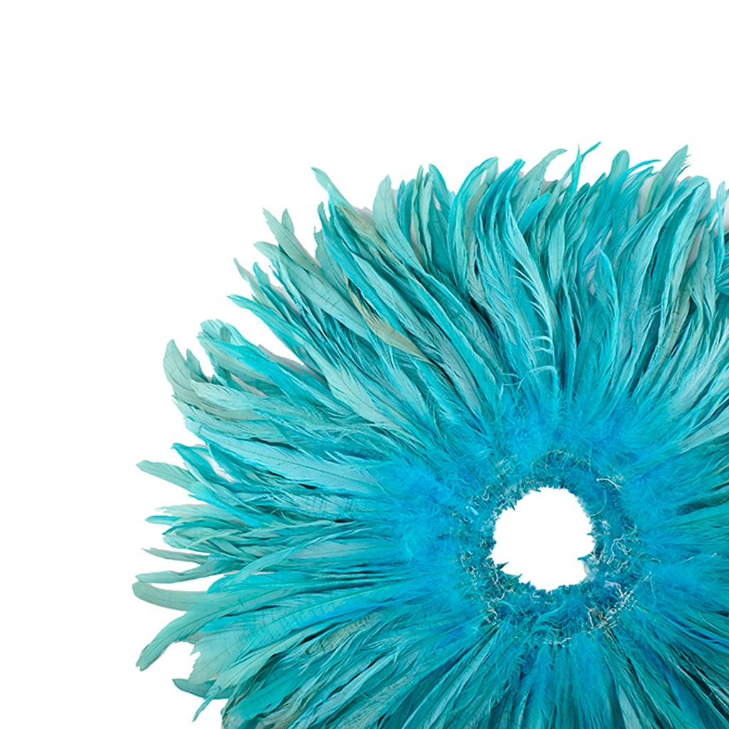 Rooster Coque Tails-Bleach-Dyed - Lt Turquoise - Feathers