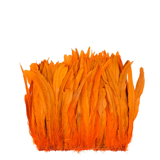 Rooster Coque Tails-Bleach-Dyed - Orange - Feathers