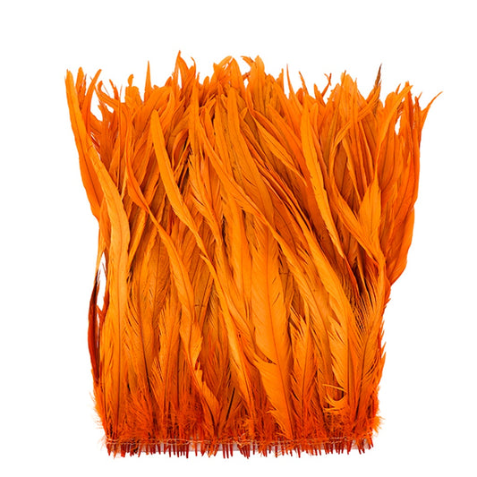 Rooster Coque Tails-Bleach-Dyed - Orange - Feathers