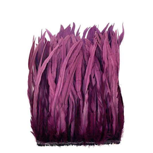 Rooster Coque Tails-Bleach-Dyed - Purple - Feathers