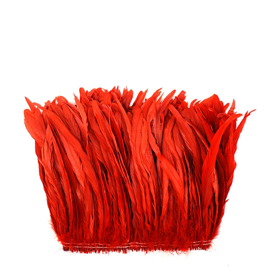 Rooster Coque Tails-Bleach-Dyed - Red - Feathers