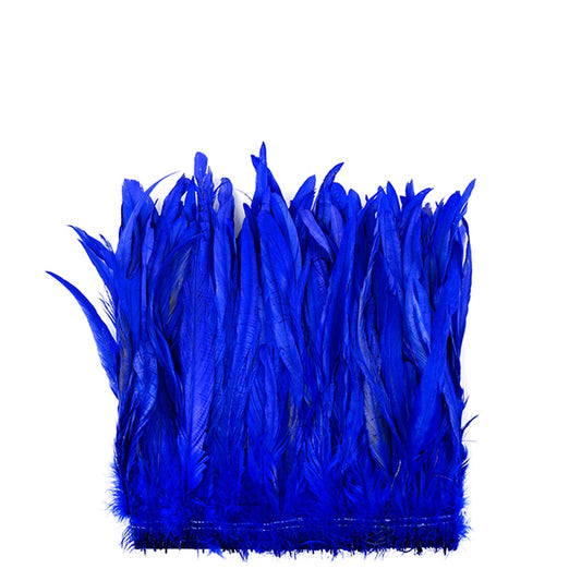 Rooster Coque Tails-Bleach-Dyed - Royal - Feathers