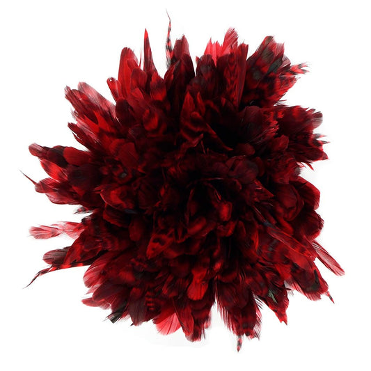 Rooster Coque Tails-Chinchilla 1YD Hot Red - Feathers