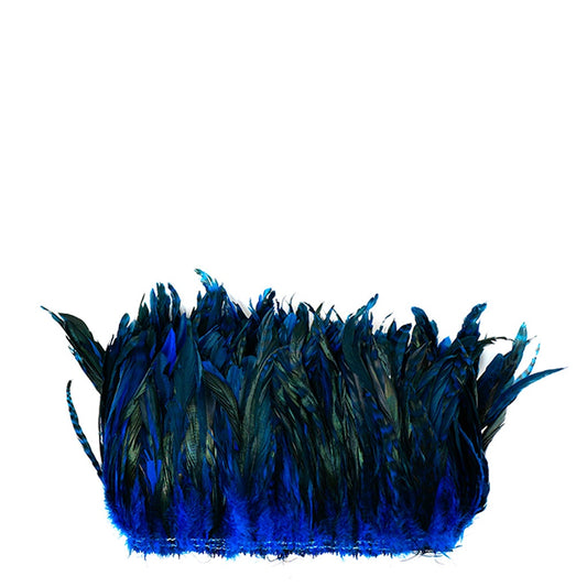 Rooster Coque Tails-Chinchilla - Dark Turquoise - Feathers