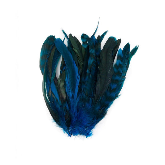Rooster Coque Tails-Chinchilla Dk Turquoise - Feathers