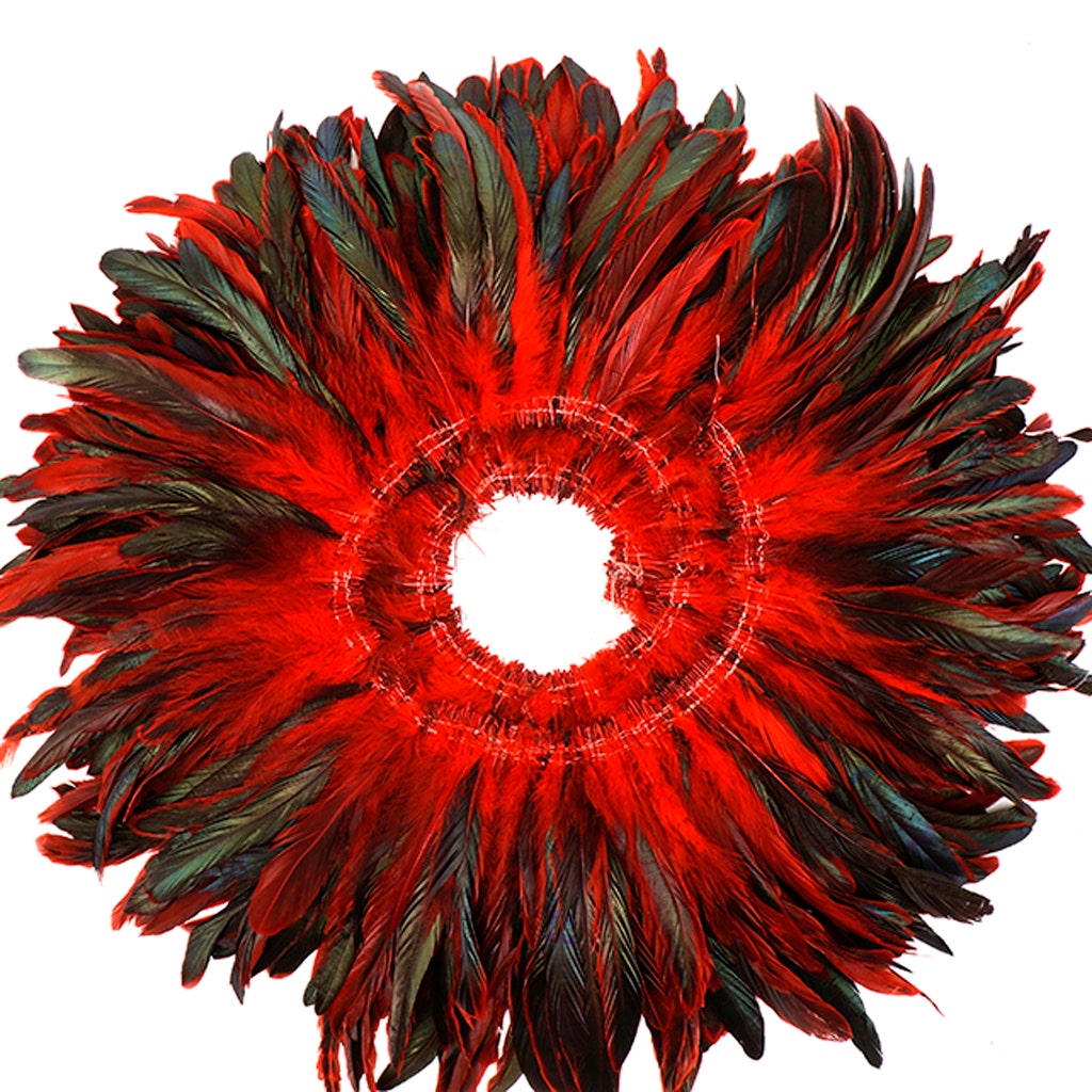 Rooster Coque Tails-Dyed 1YD - Red - Feathers