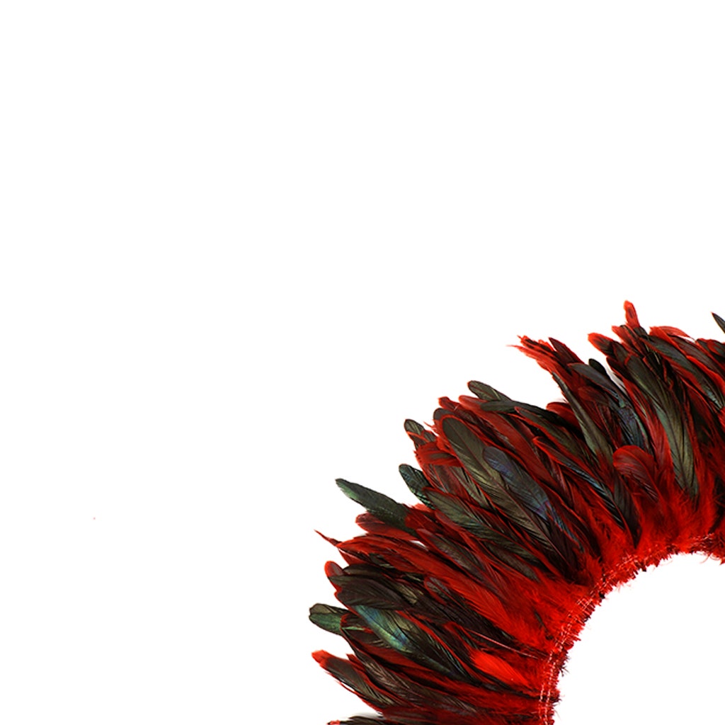 Rooster Coque Tails-Dyed 1YD - Red - Feathers